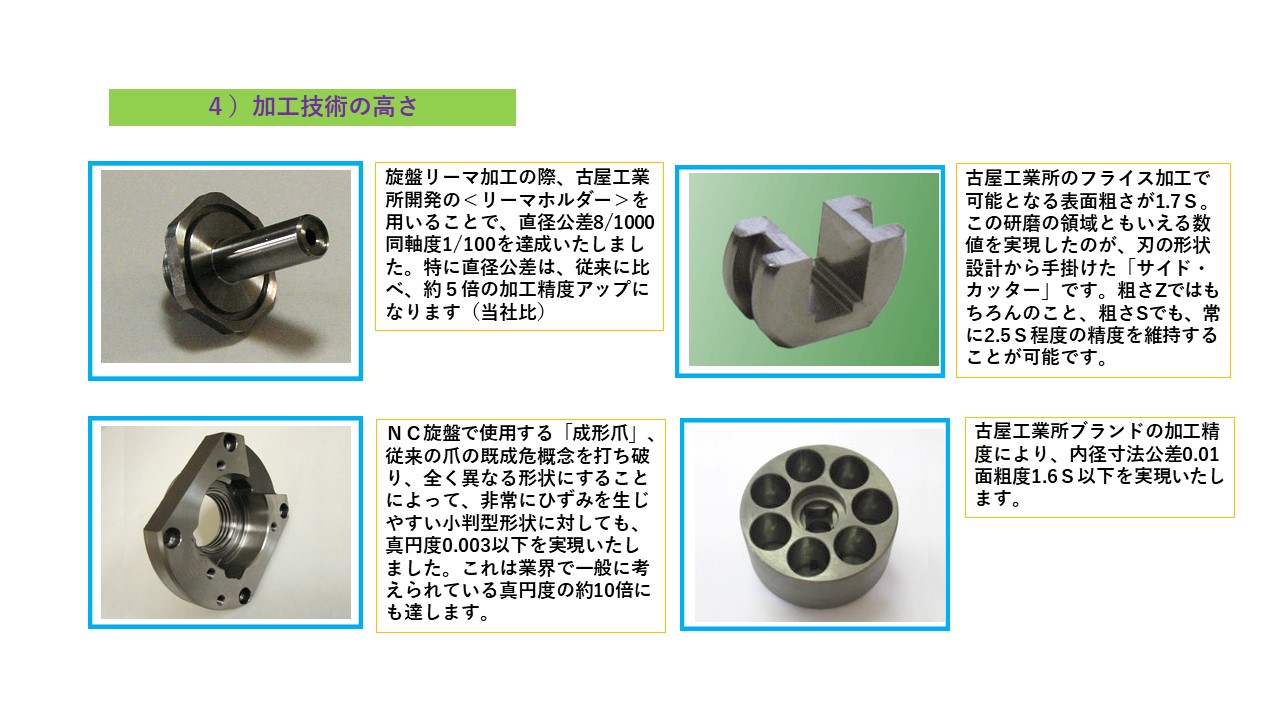 旋盤リーマ加工　リーマホルダー　　表面粗さが1.7Ｓ　内径寸法公差0.01面粗度1.6Ｓ以下　　