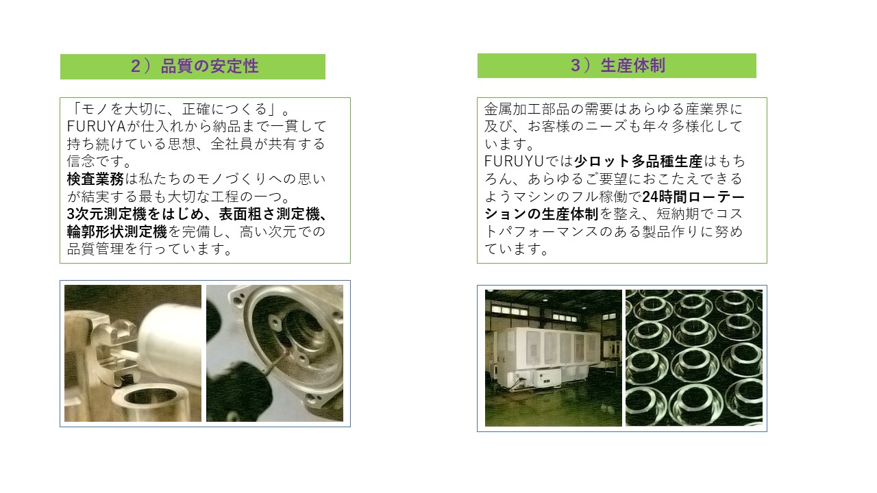 3次元測定機　表面粗さ測定機　輪郭形状測定機　少ロット多品種生産　24時間ローテーションの生産体制　短納期　　　　