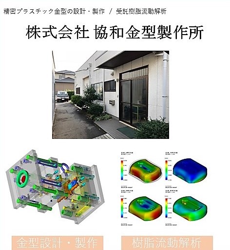 プラスチック射出成型用金型　樹脂流動解析の受託